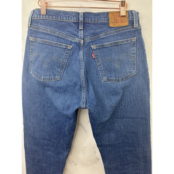 Levi's 501 Premium Original High Rise Button Fly Denim Jeans Womens 29 Retro - Picture 9 of 16
